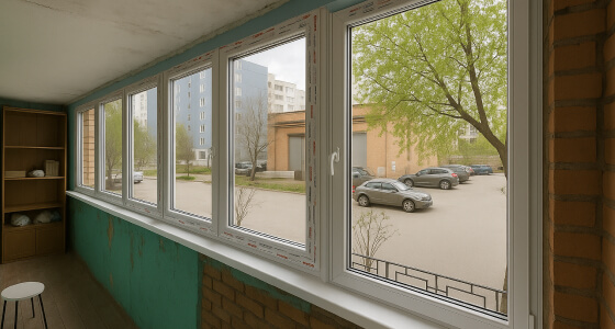 Остекление балконов